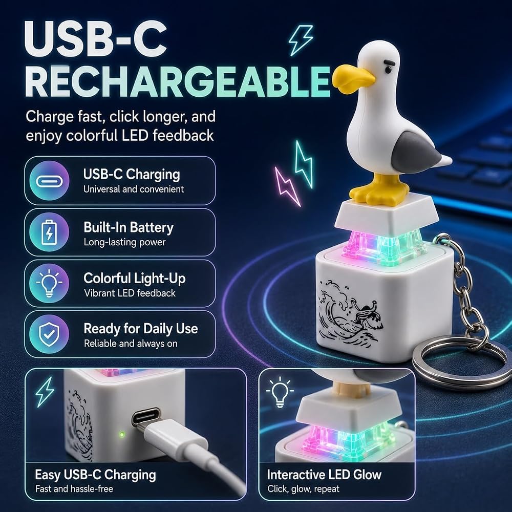 Seagul sound key chain