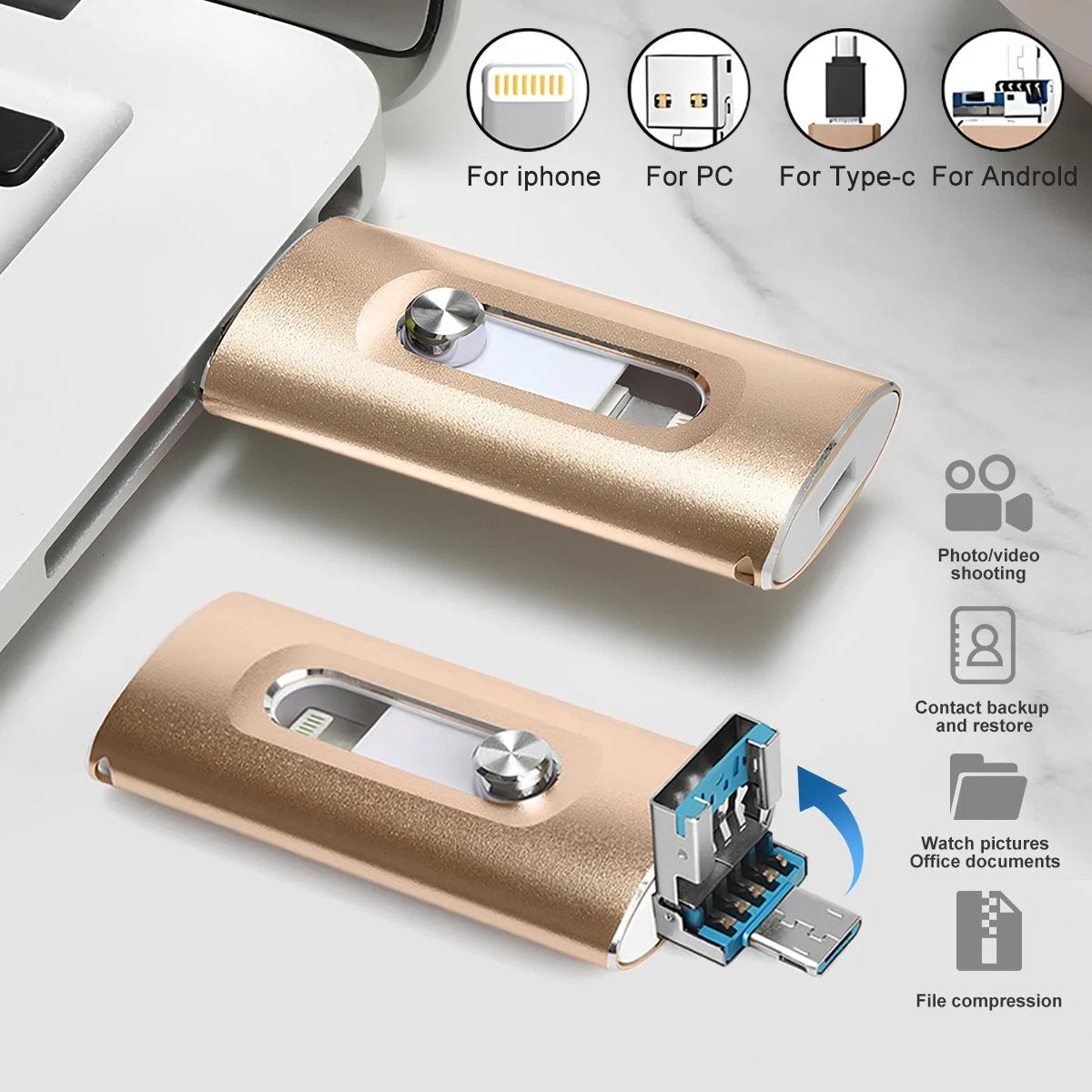 4-in-1 USB Flash Drive – LEBIX